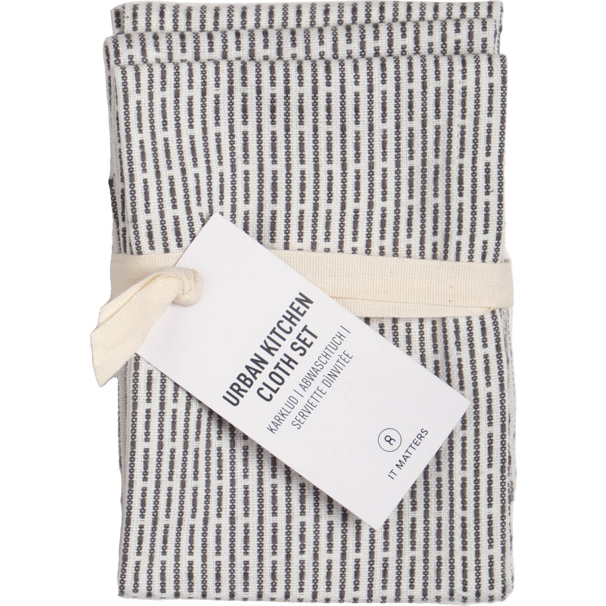 The Organic Company Kjøkkenklut 18x35 cm 3 stk morning grey