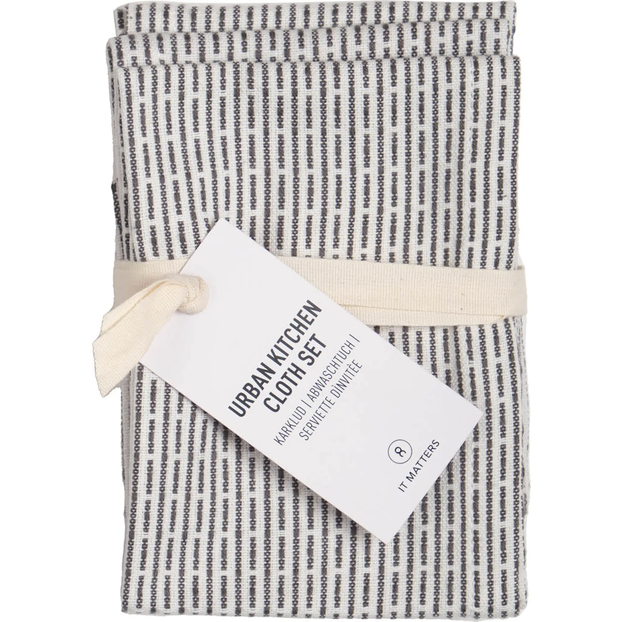 The Organic Company Kökstrasa 18x35 cm 3-pack morning grey