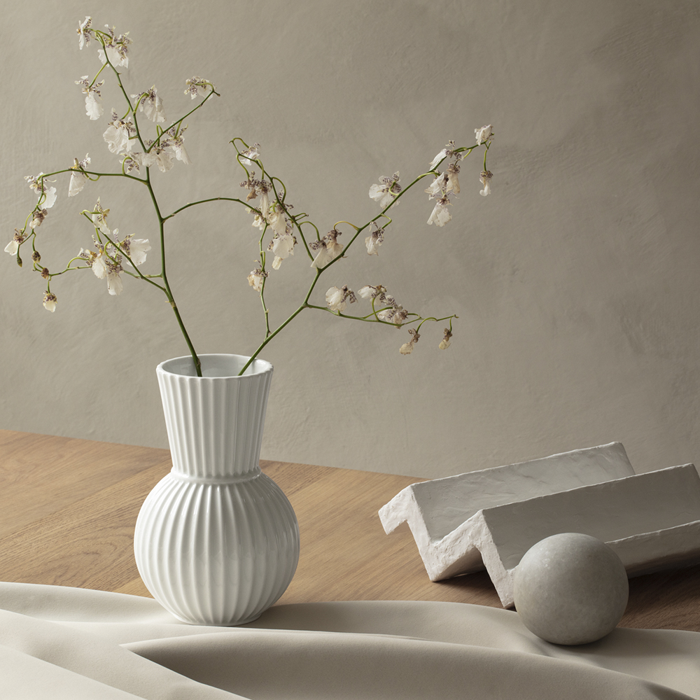 Lyngby Porcelæn Lyngby Tura Vas 18 cm Vit