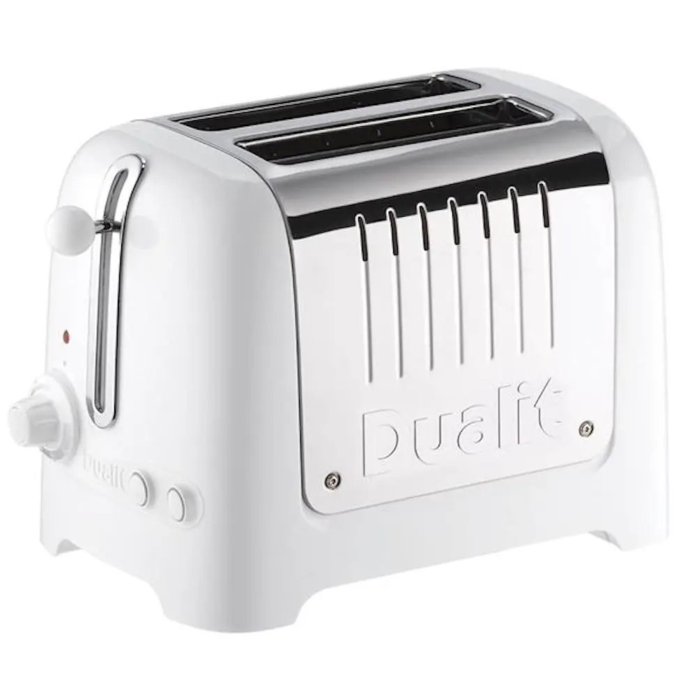 Lite brødrister 2 skiver hvit