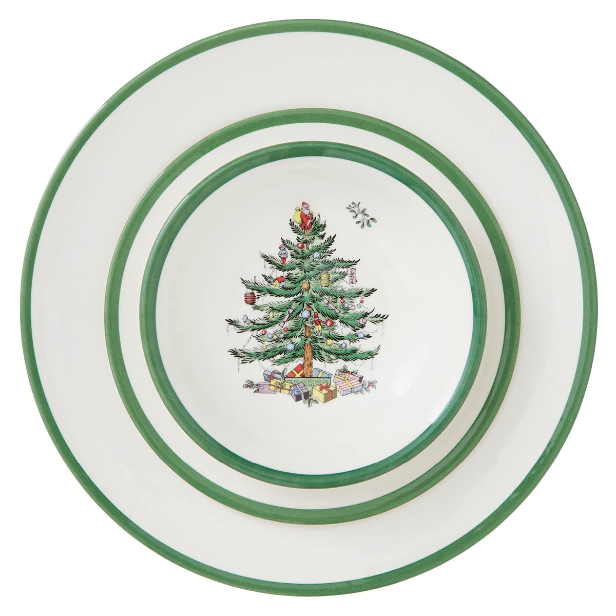 Spode Christmas Tree middagsservise 12 deler 4 personer