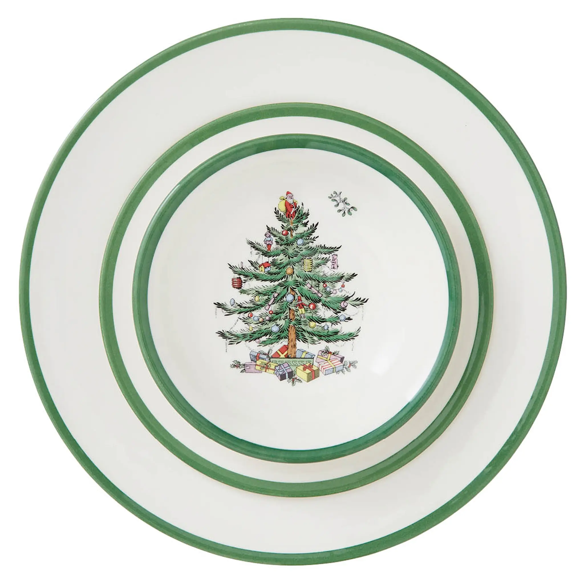 Spode Christmas Tree middagsservise 12 deler 4 personer