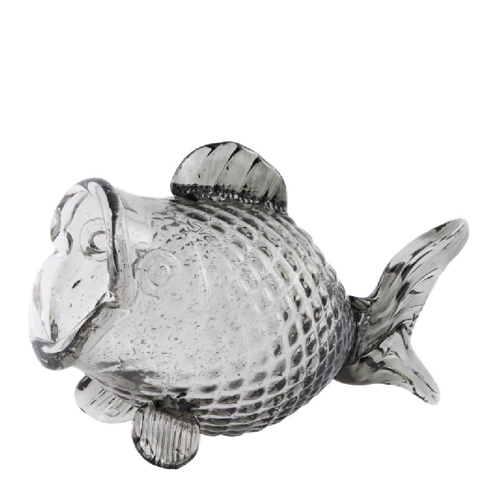 Pols Potten - Fat Fish purkki 38 cm tummanharmaa