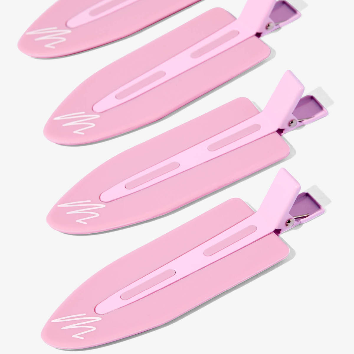 Mermade No crease hårklämma jumbo 4-pack rosa