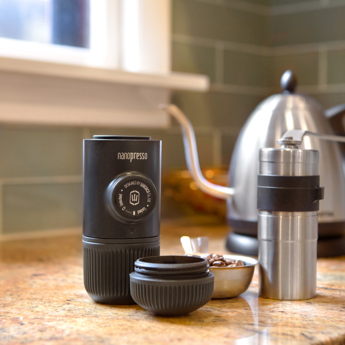 Wacaco Nanopresso bärbar espressomaskin grå