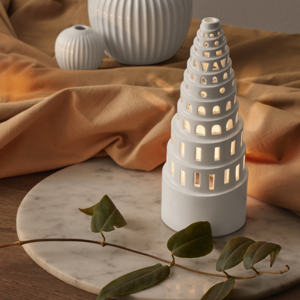 Kähler Urbania Ljuslykta High Tower 22,5 cm Vit