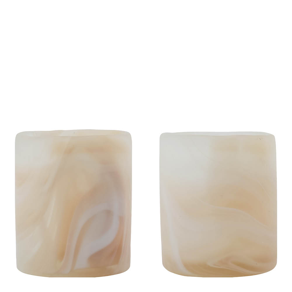 House Doctor - Kae Kynttilälyhty 8x7 cm Beige