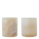 Kae ljuslykta 8 cm 2-pack beige