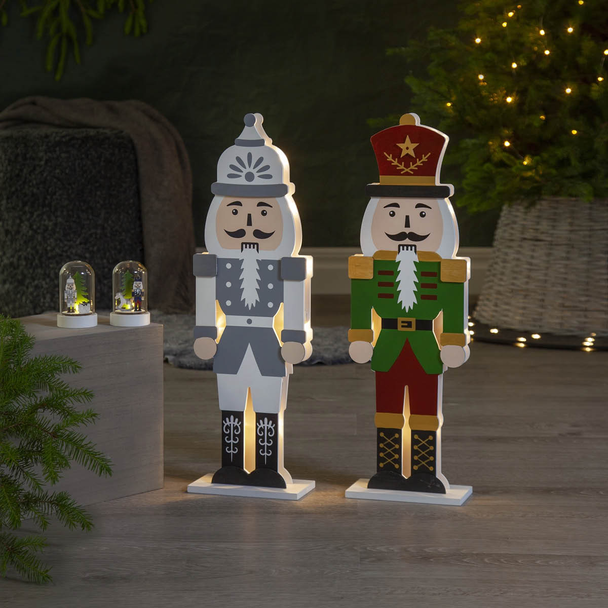 Star Trading Nutcracker juledekorasjon 52 cm grønn/rød