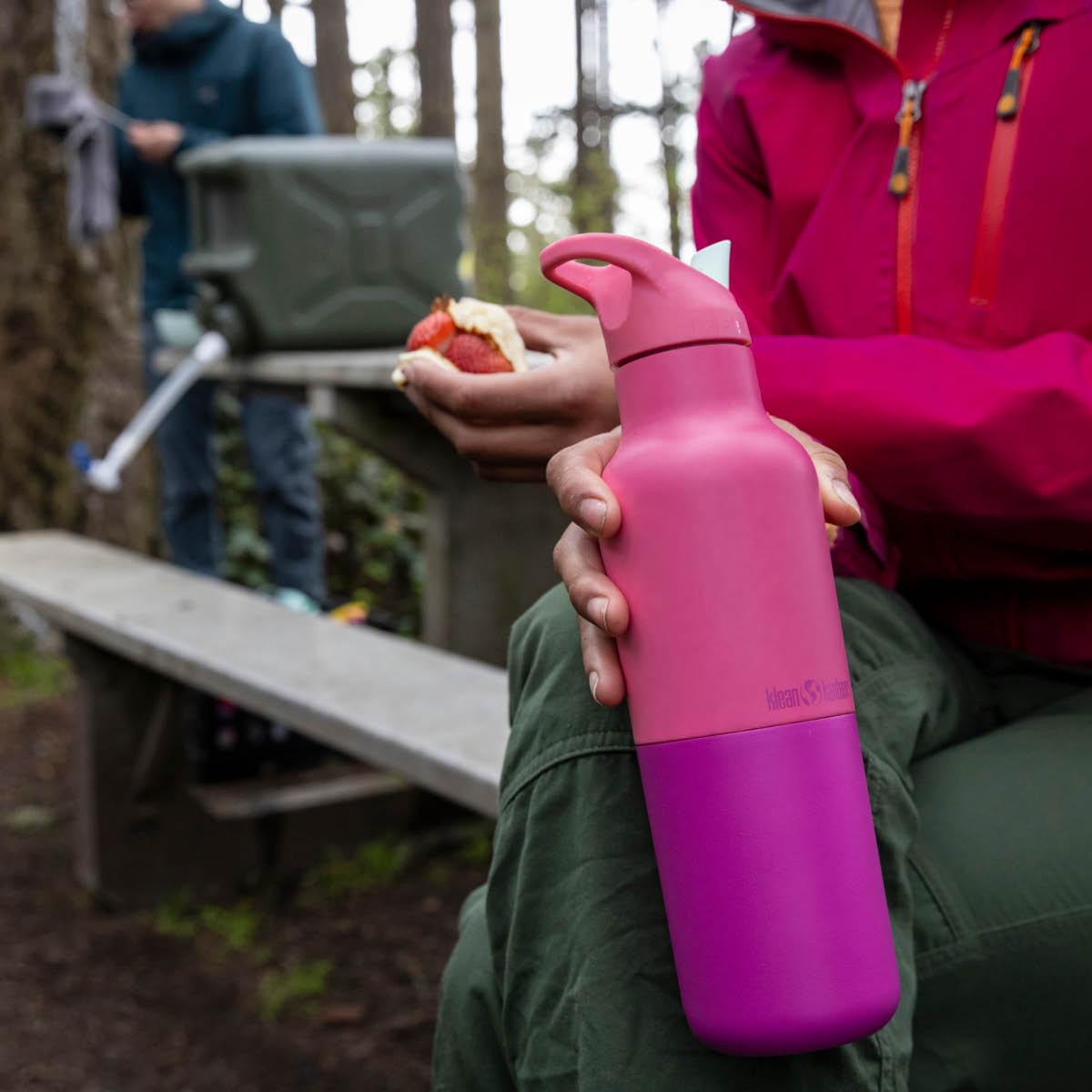 Klean Kanteen Rise termoflaske 0,47L med sportslokk Pink Lemonade Kaleidoscope