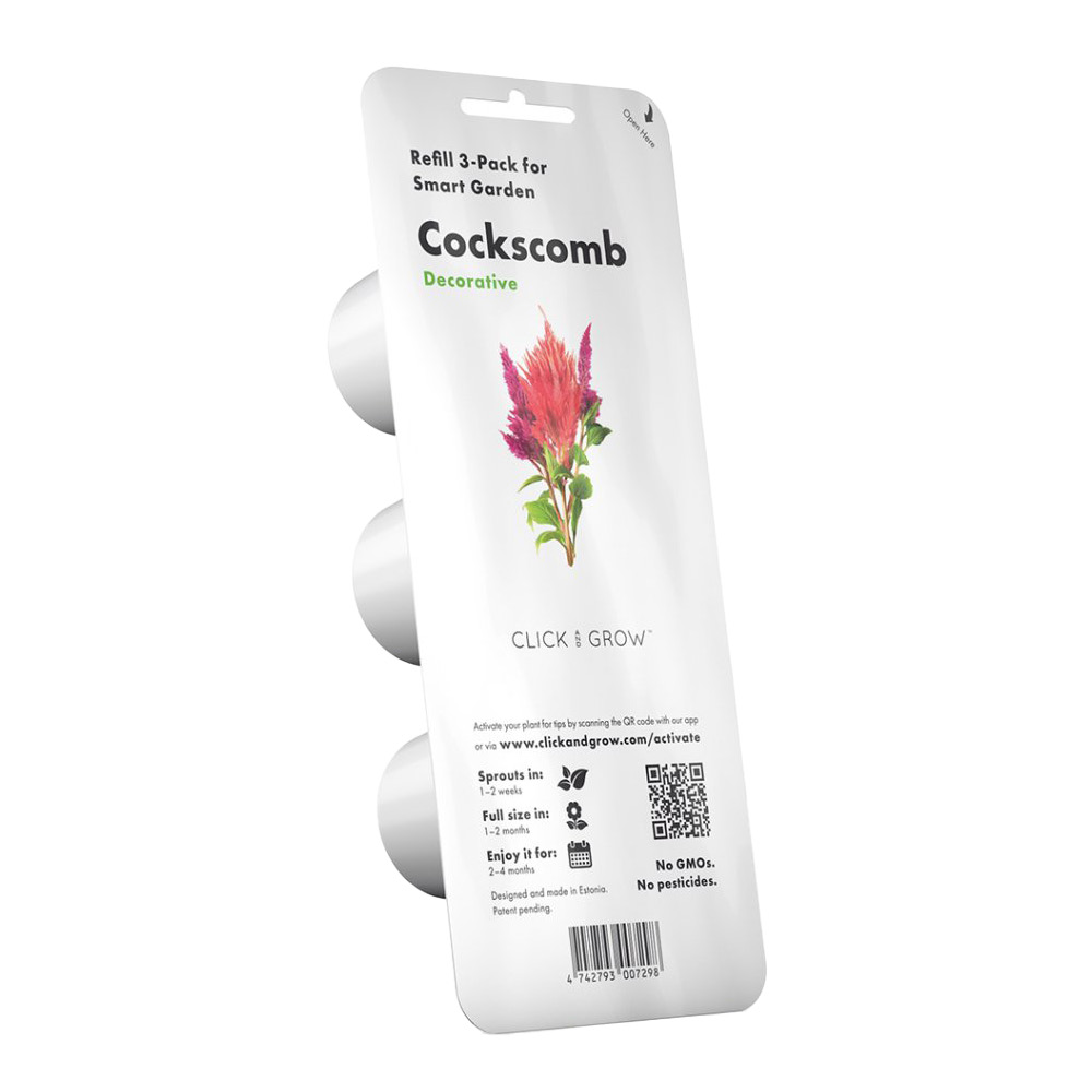 Click & Grow - Smart Garden Täyttöpakkaus 3 kpl Kukonharja