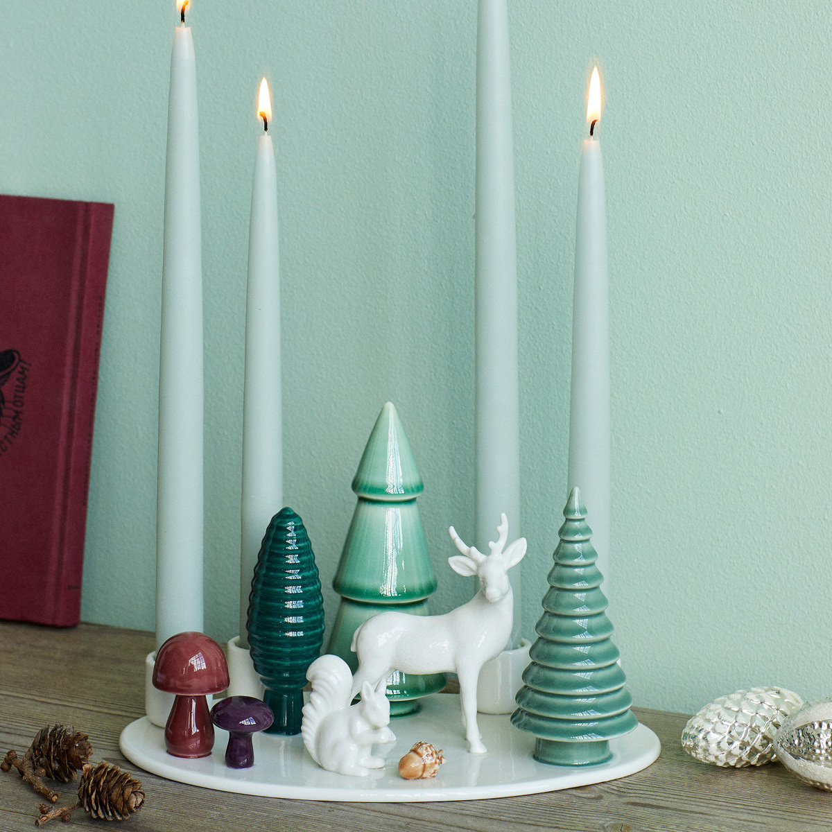 Dottir Winter Stories adventsljusstake 23x14 cm Woodland