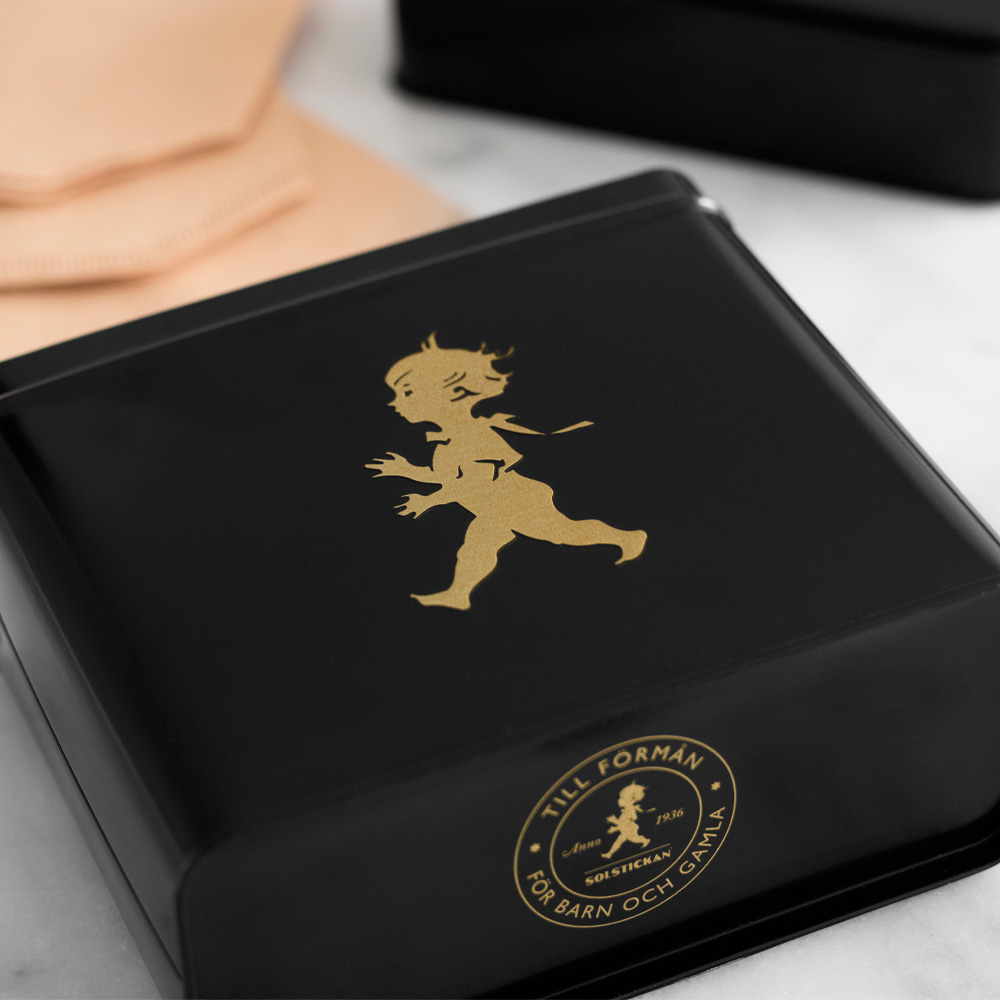 SOLSTICKAN Burk för kaffefilter Svart/Guld