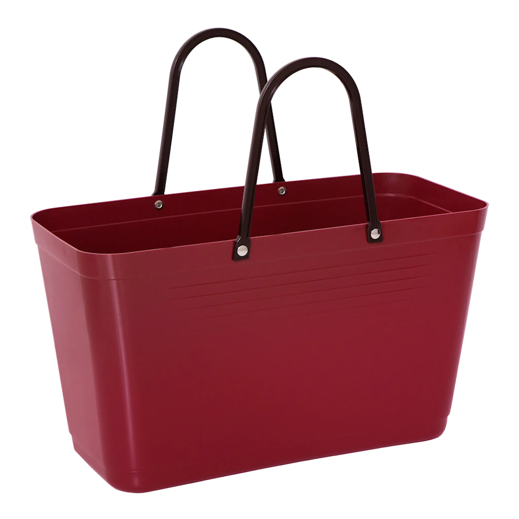 Hinza Green Plastic väska stor 15 L vinröd