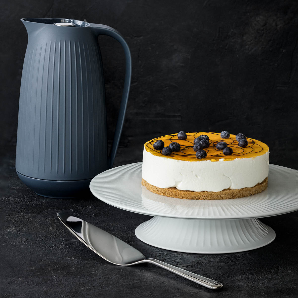 Kähler Hammershøi kakespade stål