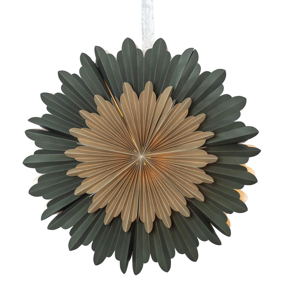 Star Trading Crystal julestjerne 50 cm grønn/gull