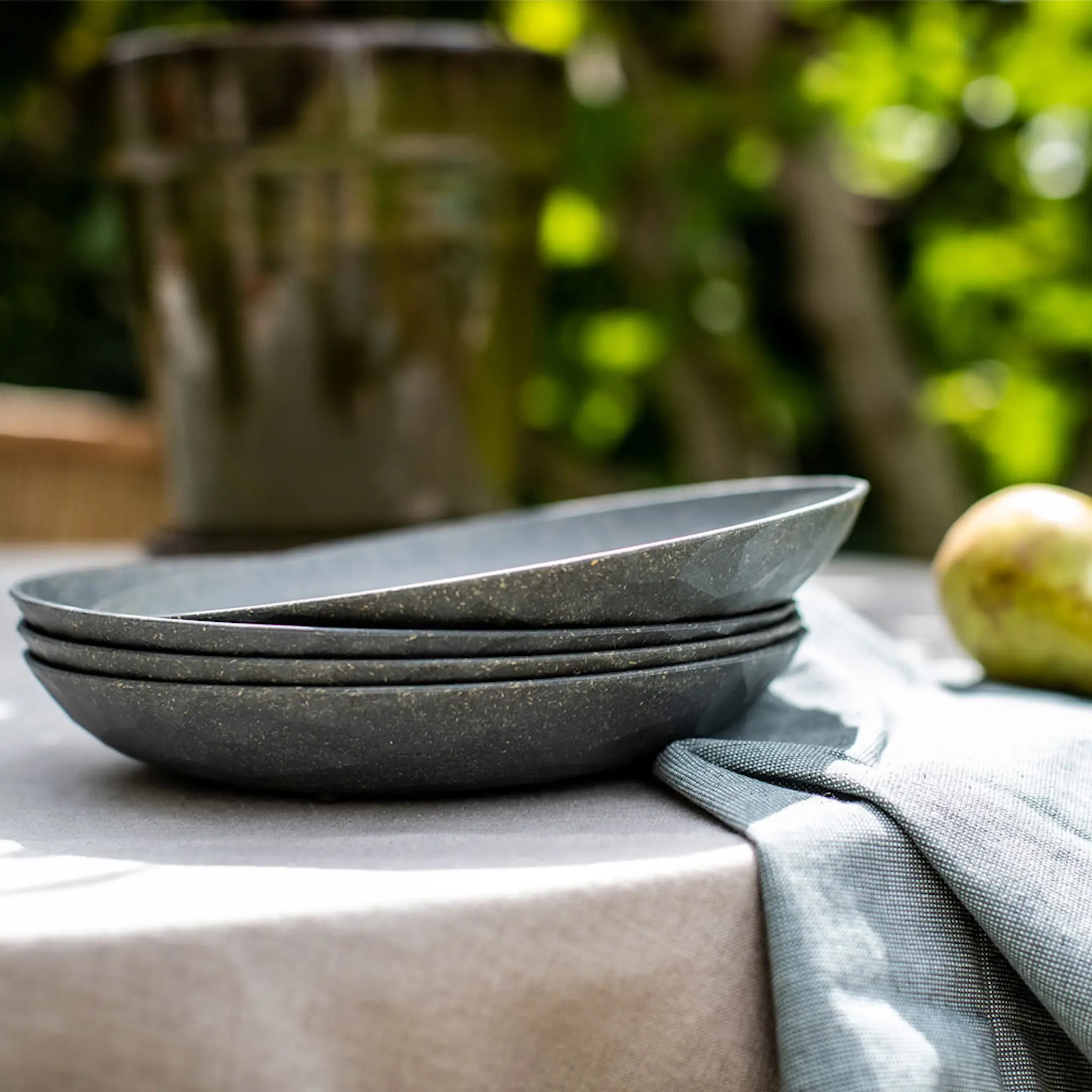 Koziol Club Tallerken 22 cm 4 stk Mørkegrå hover