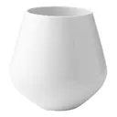White Fluted Vas 20,5 cm