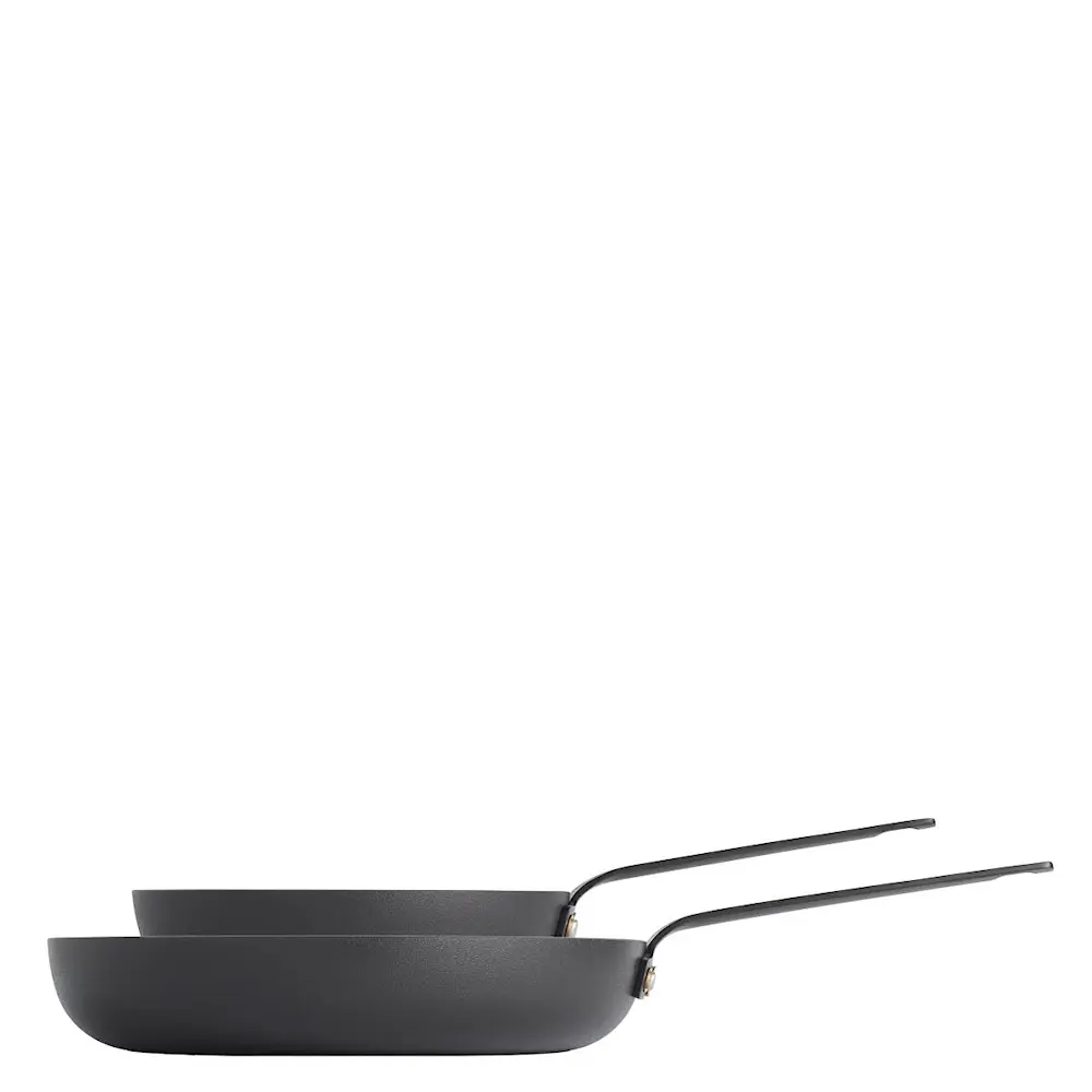 Gusto paistinpannusetti 20+28 cm musta alumiini