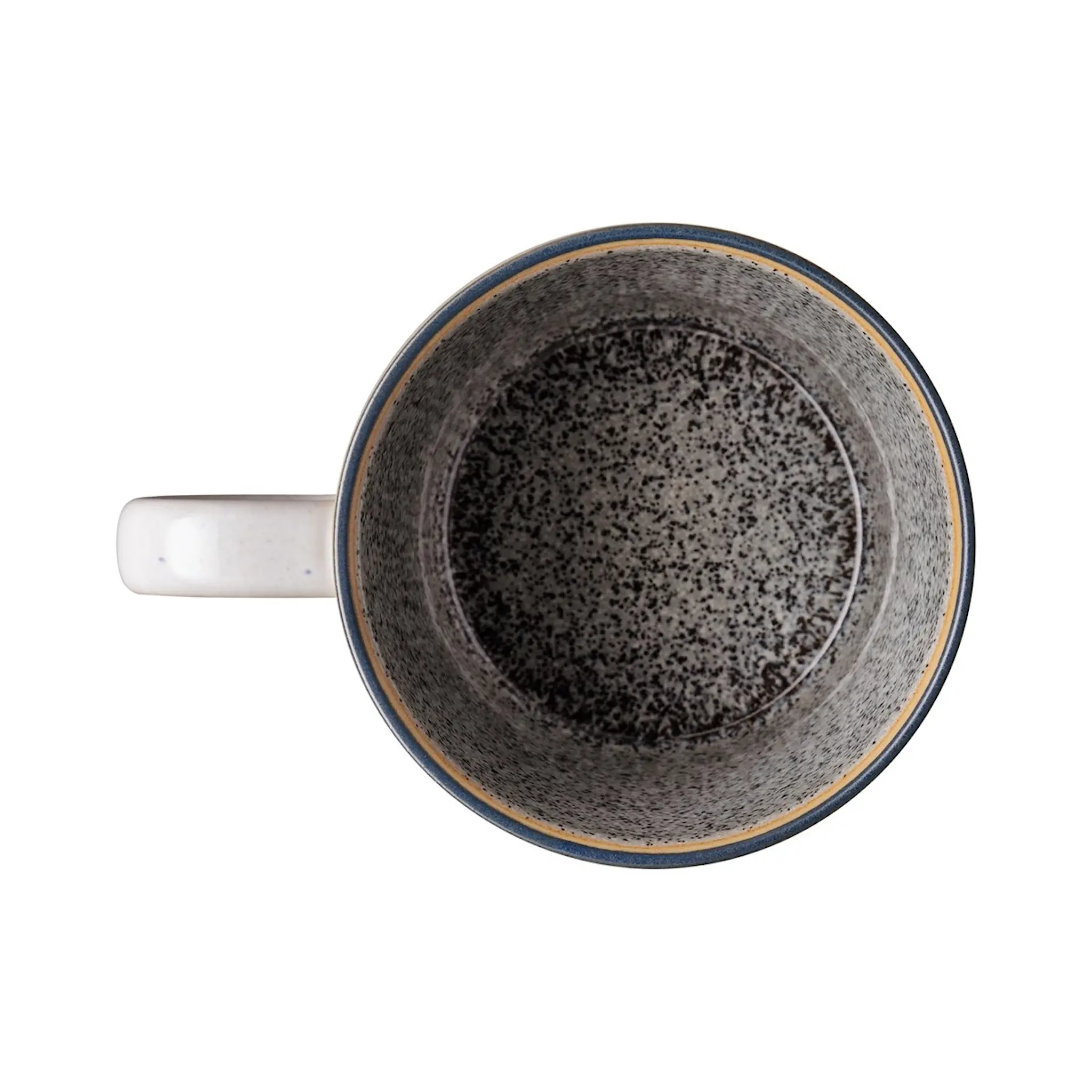 Denby Studio Grey White Räfflad Mugg 40 cl Grå