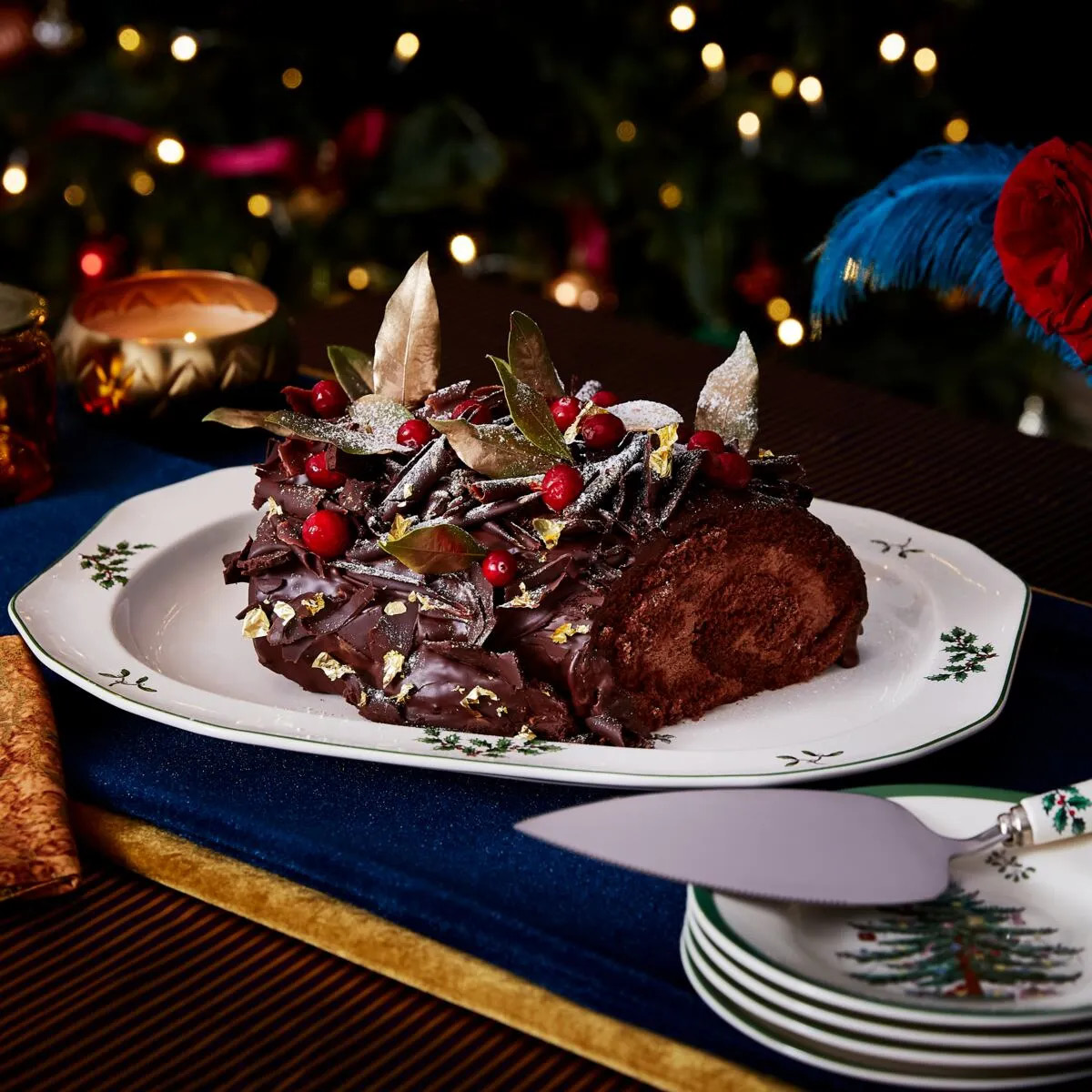 Spode Christmas Tree Merry Christmas Fat 28cm