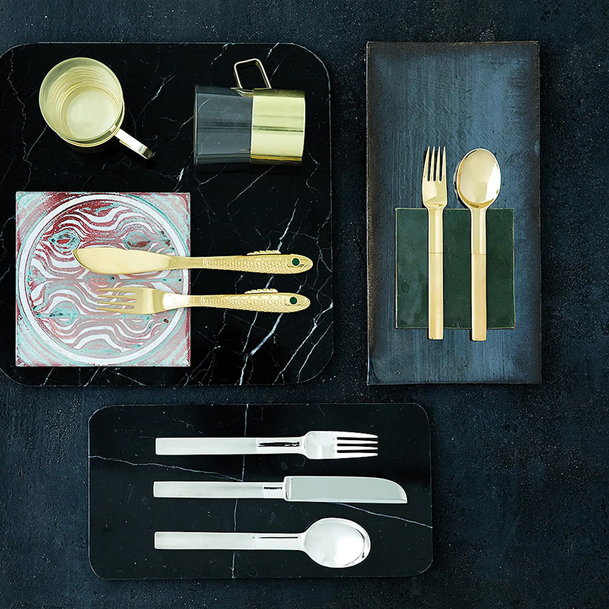 Gense Nobel Fiskkniv Guld