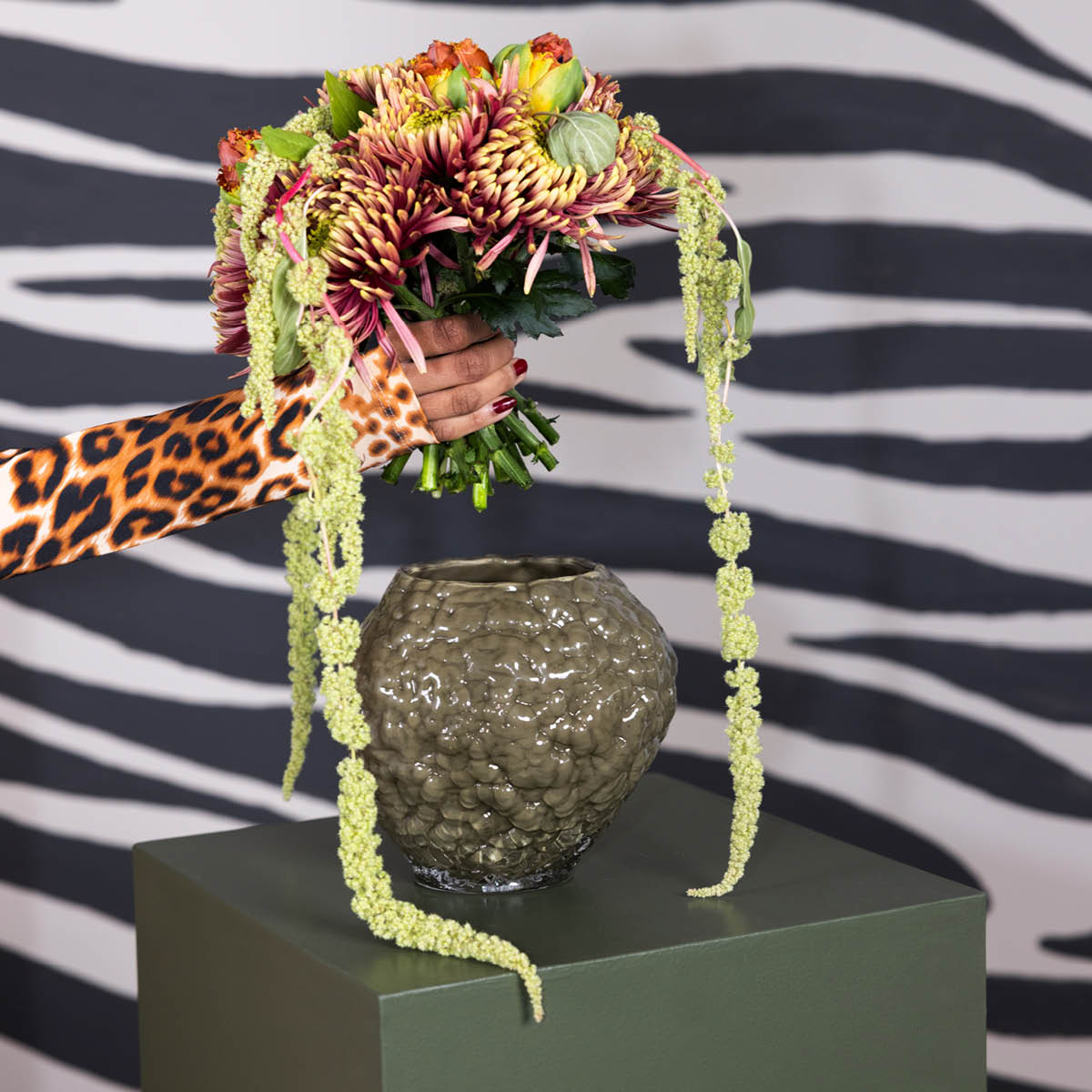 ByOn Corallo vase 17,5 cm grønn