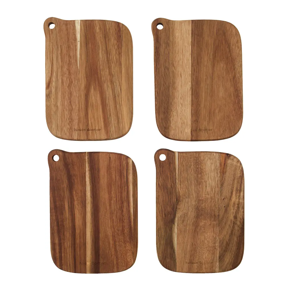 Eya skjærebrett i tre 18x13 cm 4 stk akasie