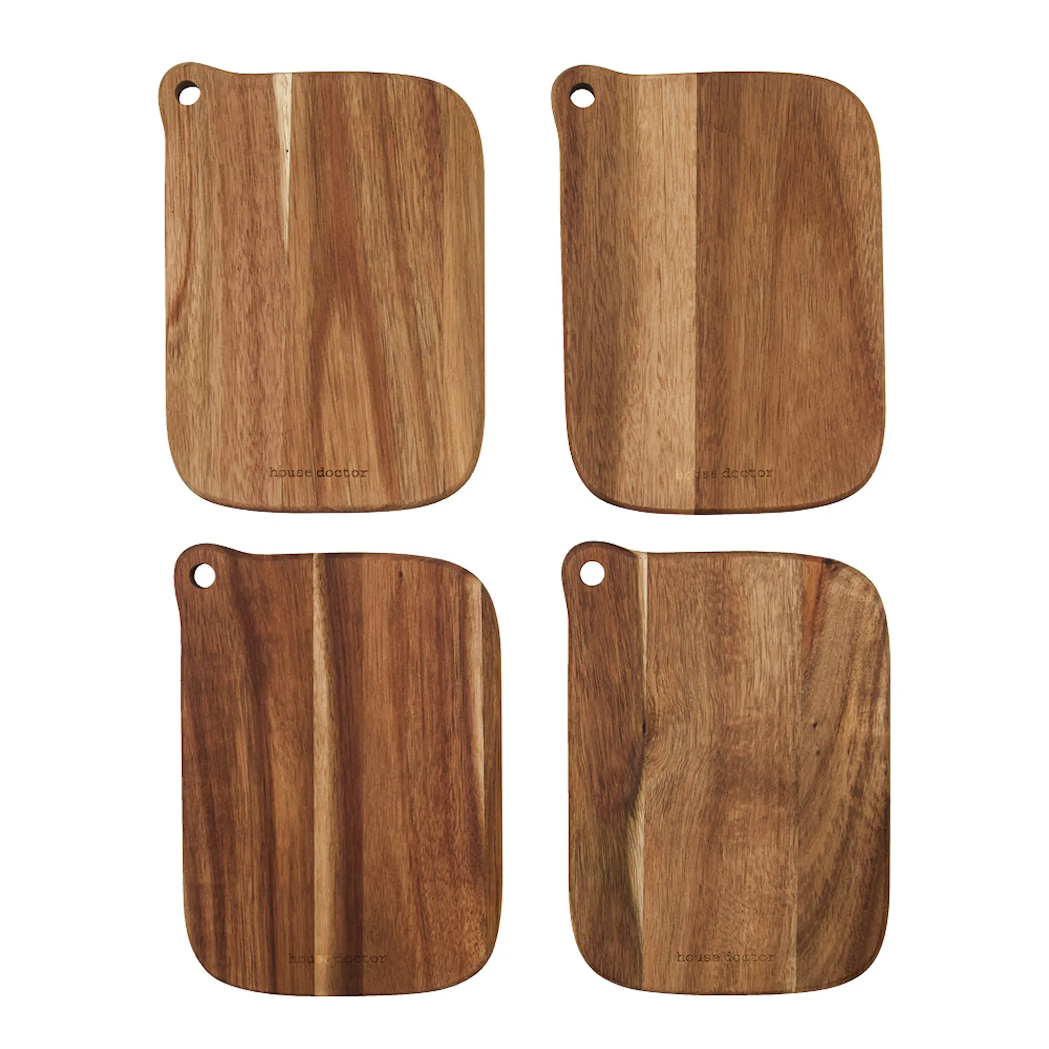 House Doctor Eya skärbräda 18x13 cm 4-pack natur