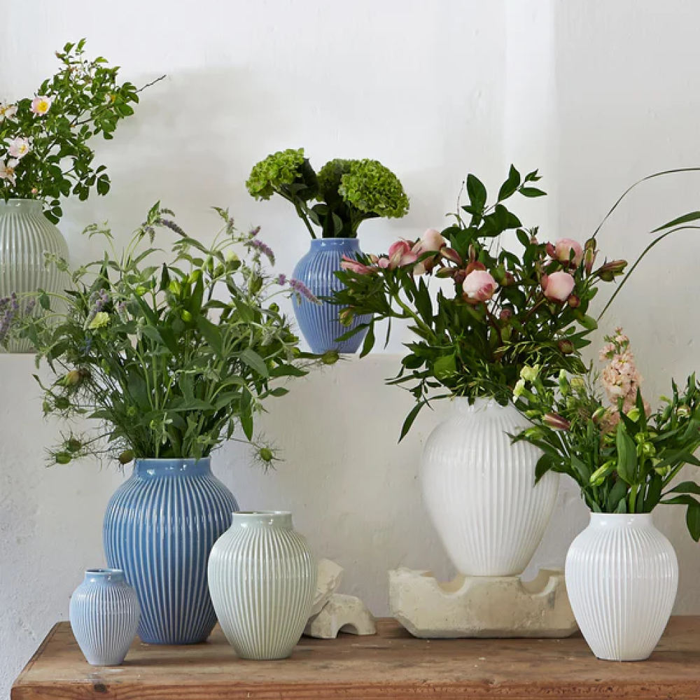 Knabstrup Keramik Ripple Vas 12,5 cm Lavendel