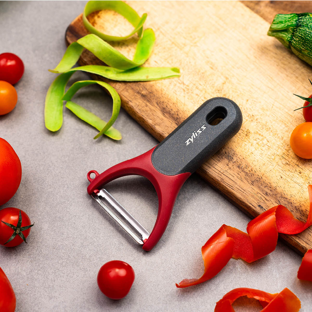 Zyliss Peelers Y-tomaatinkuorija punainen/harmaa