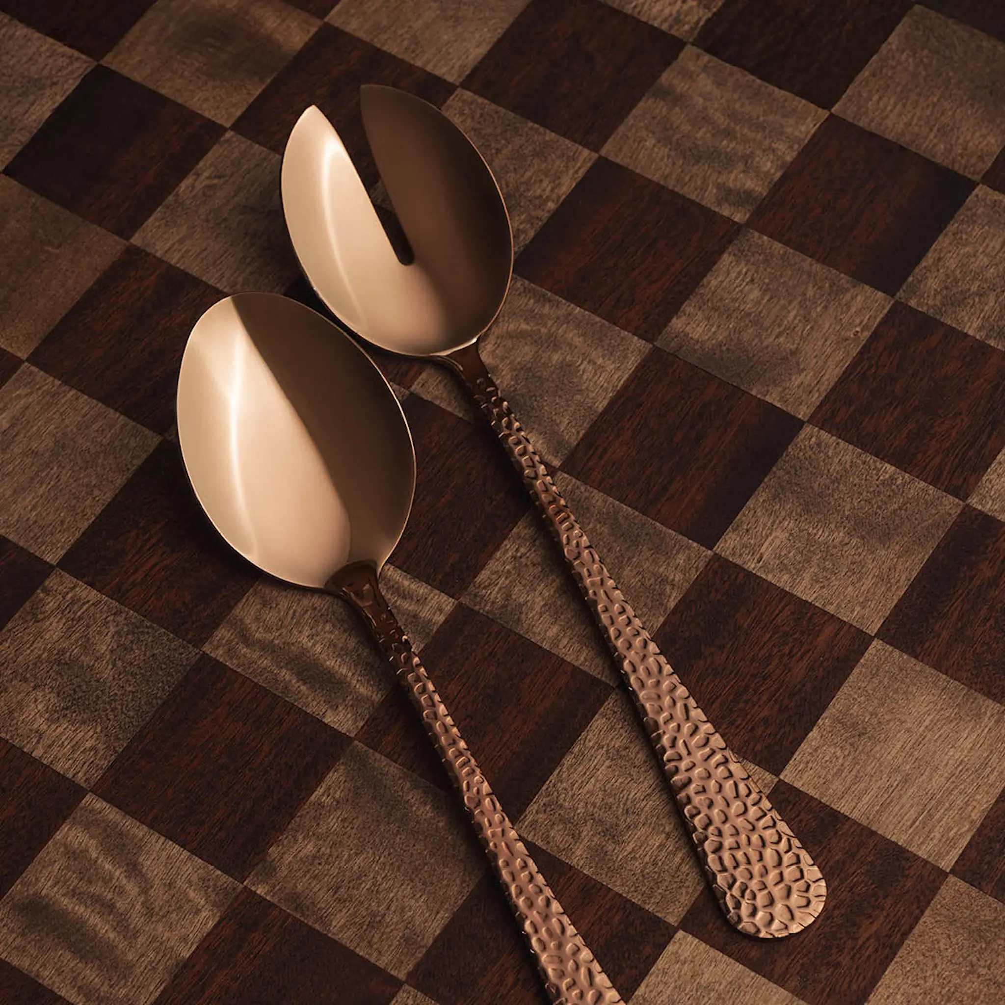 Vargen & Thor Fenix salladsbestick 2 delar koppar