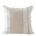 Jules kuddfodral linne 50x50 cm beige ränder