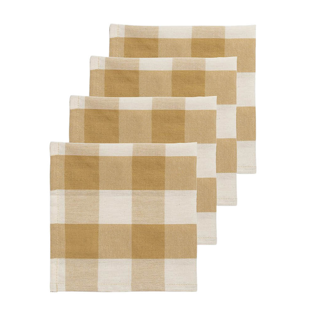 Midnatt Ruth tygservett 40x40 cm 4-pack olivgrön