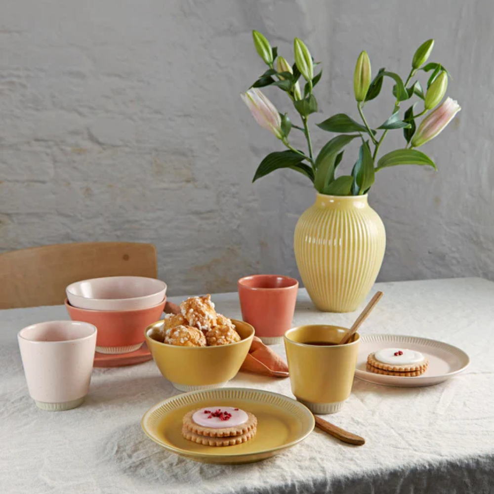 Knabstrup Keramik Colorit Lautanen 19 cm Vaaleanpunainen