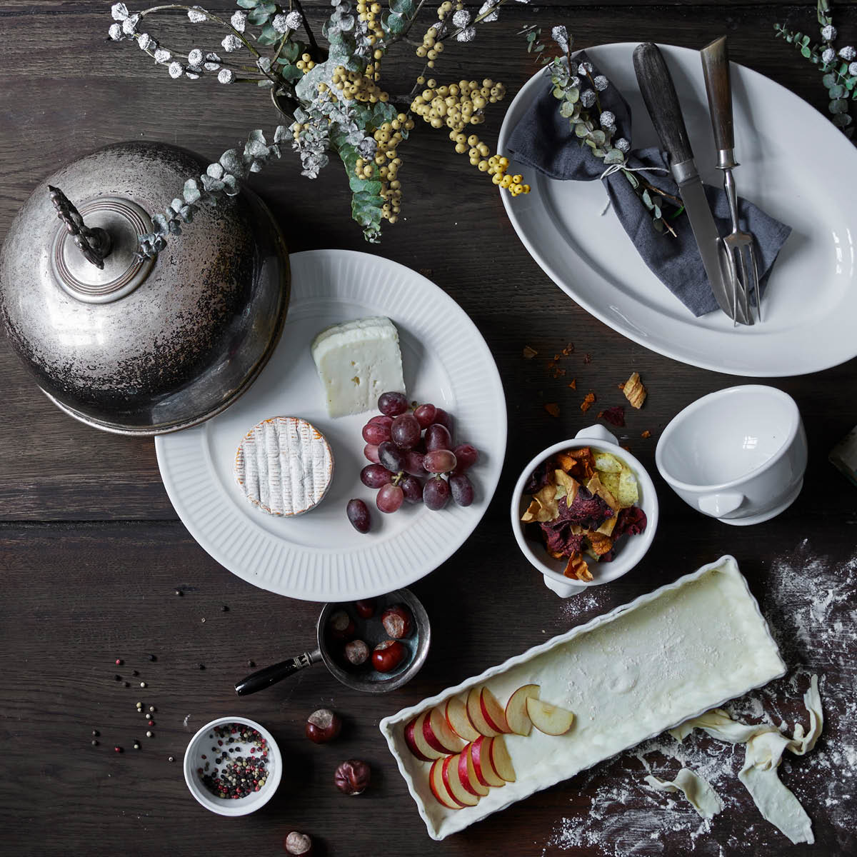 Pillivuyt Ramekin nr 2 låg 7,6 cm 10 cl vit