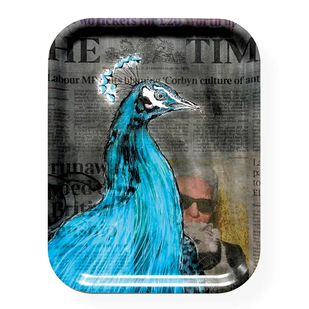 Tarjotin RIP Karl Lagerfeld 28x36 cm