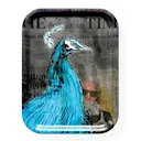 Bricka RIP Karl Lagerfeld 28x36 cm Svart