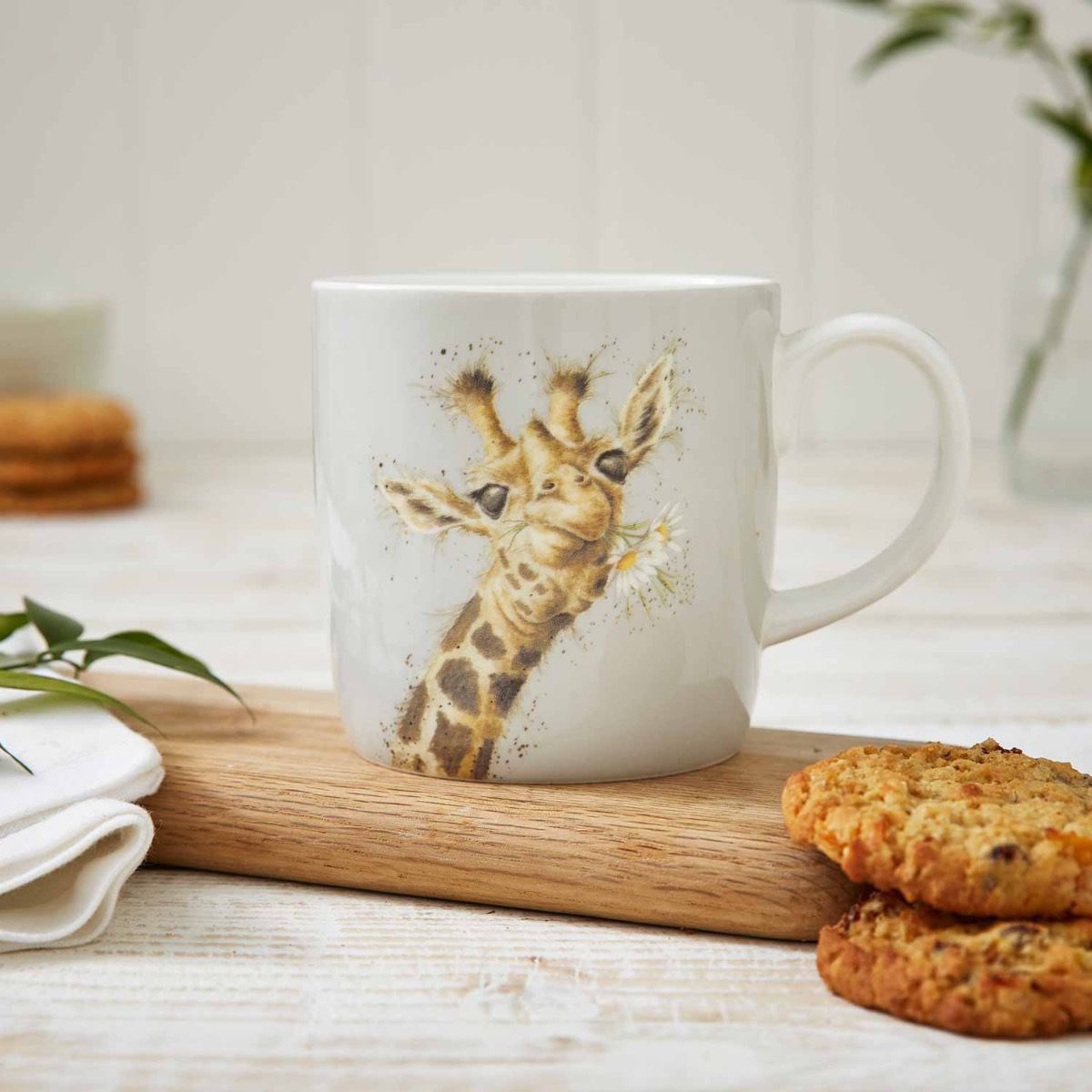 Wrendale Design Wrendale Design Giraffe With Flowers Mugg 40 cl