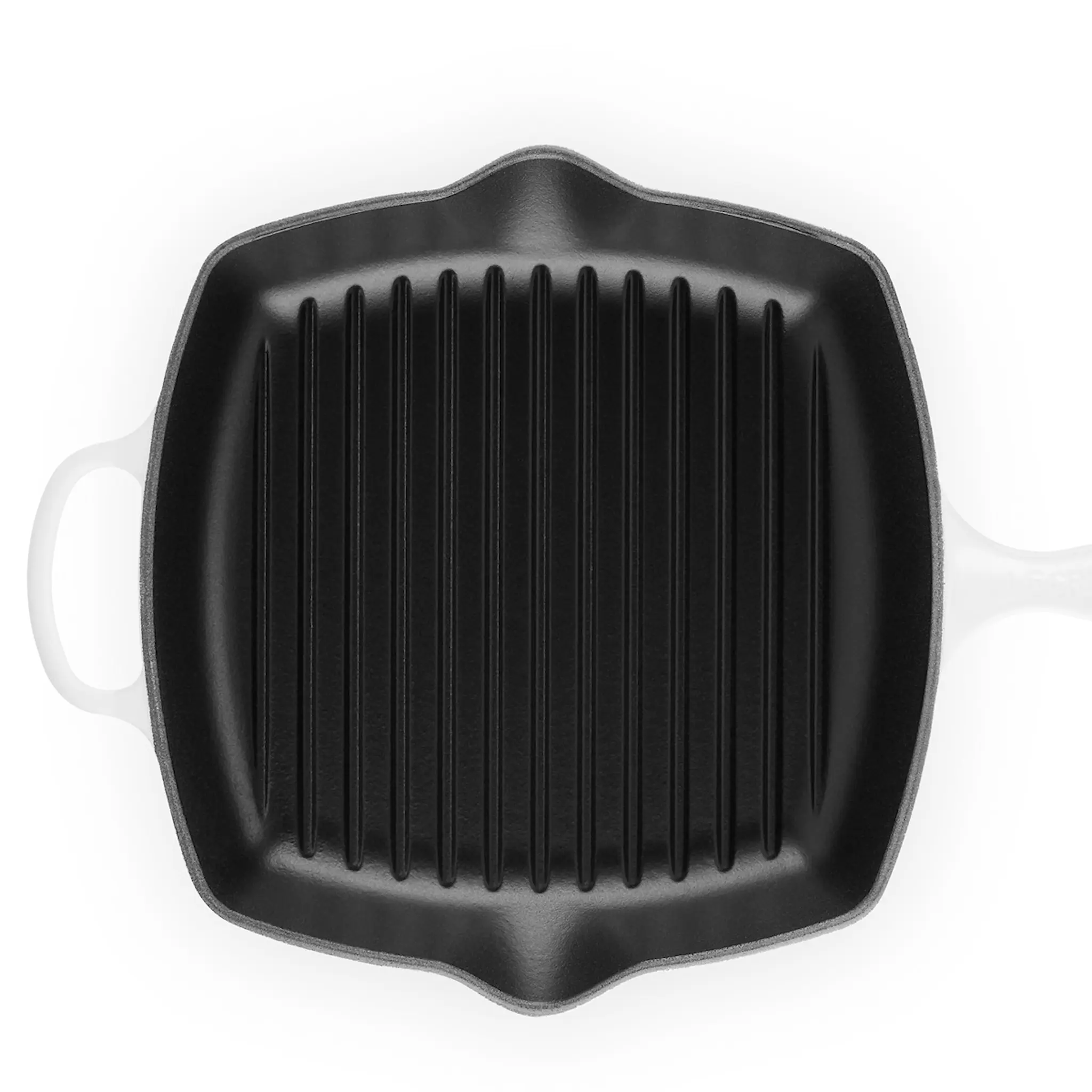 Le Creuset Signature grillpanna kvadratisk 26 cm white