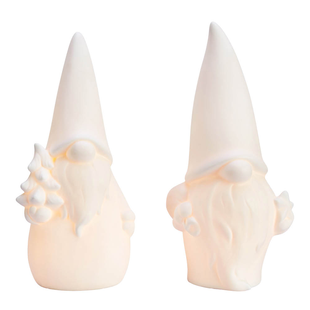 Markslöjd Luka figur nisse 25 cm 2 stk hvit