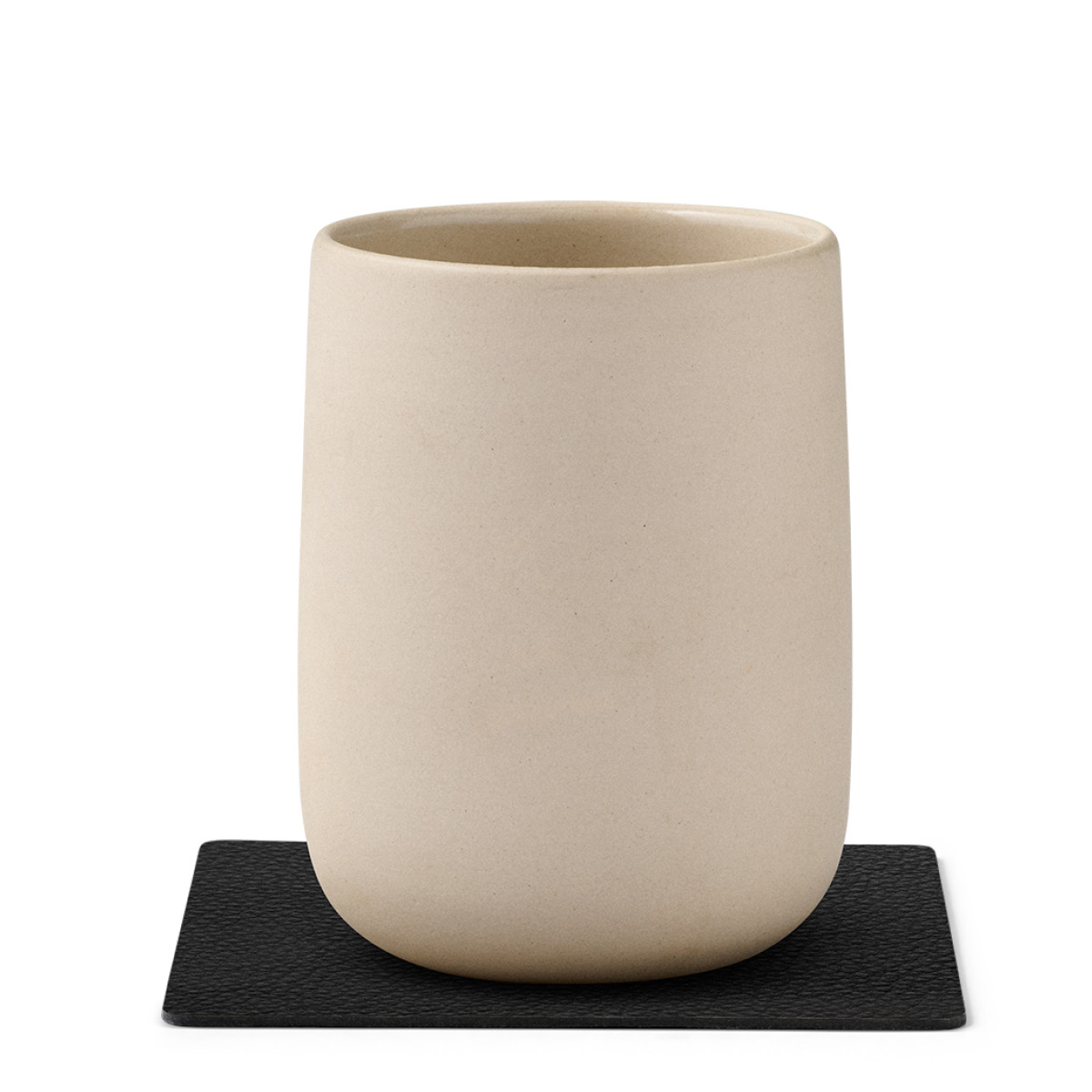 LIND DNA Square Leather Serene Lasinalunen 10x10 cm Black