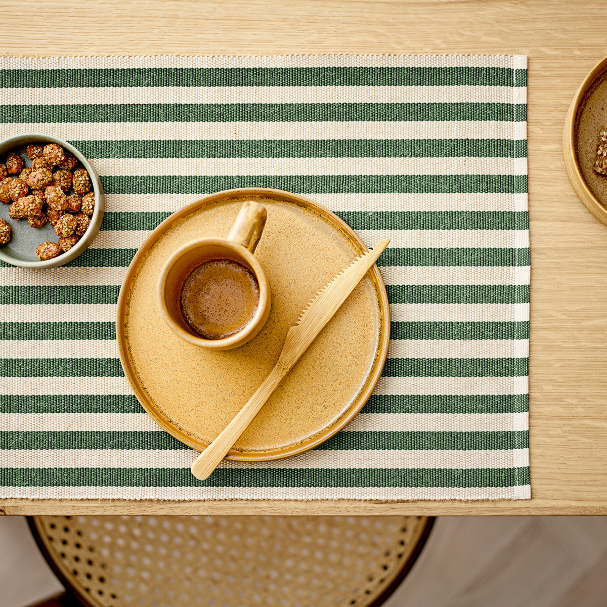 Södahl Statement Stripe spisebrikke 33x48 cm 2 stk green