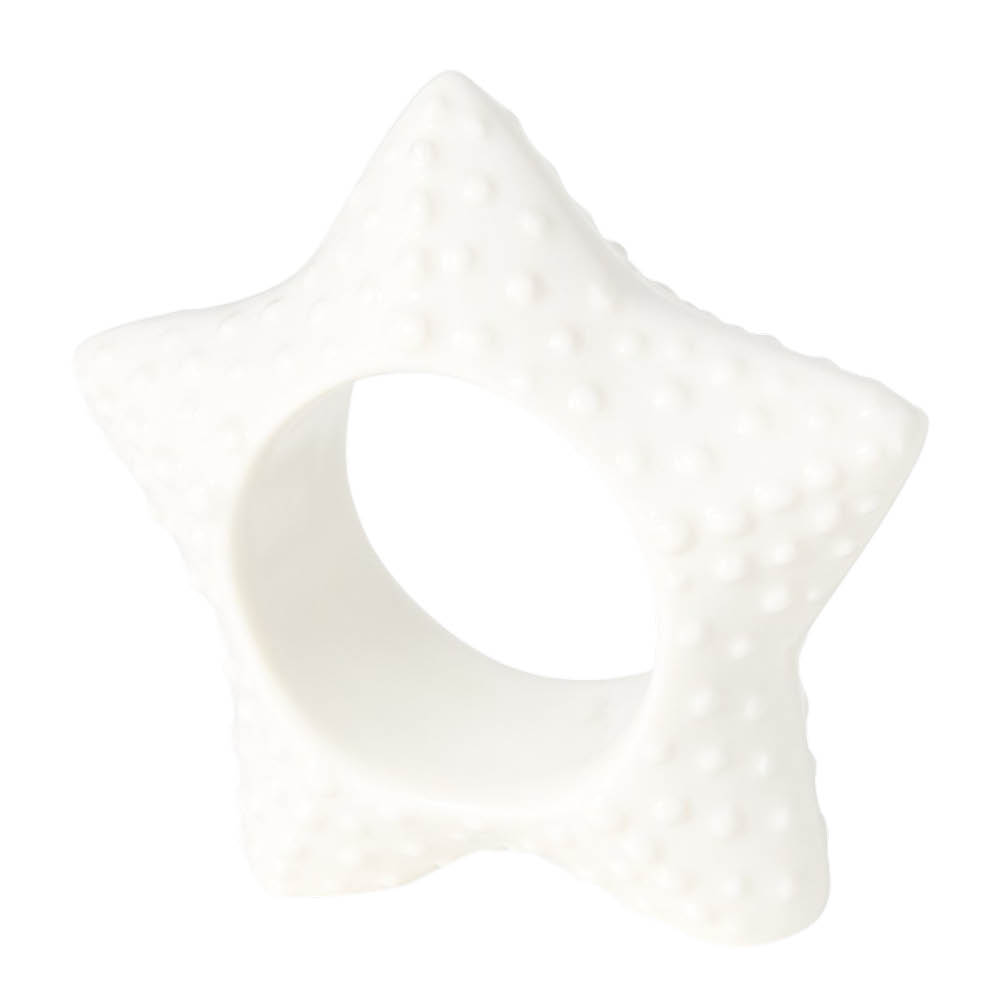 Lexington Sjöstjärna servettring 8x8 cm vit
