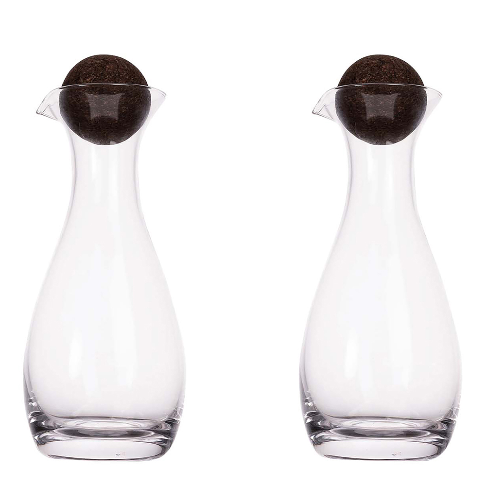 Sagaform - Nature Karahvi 35 cl 2 kpl Kirkas/Ruskea