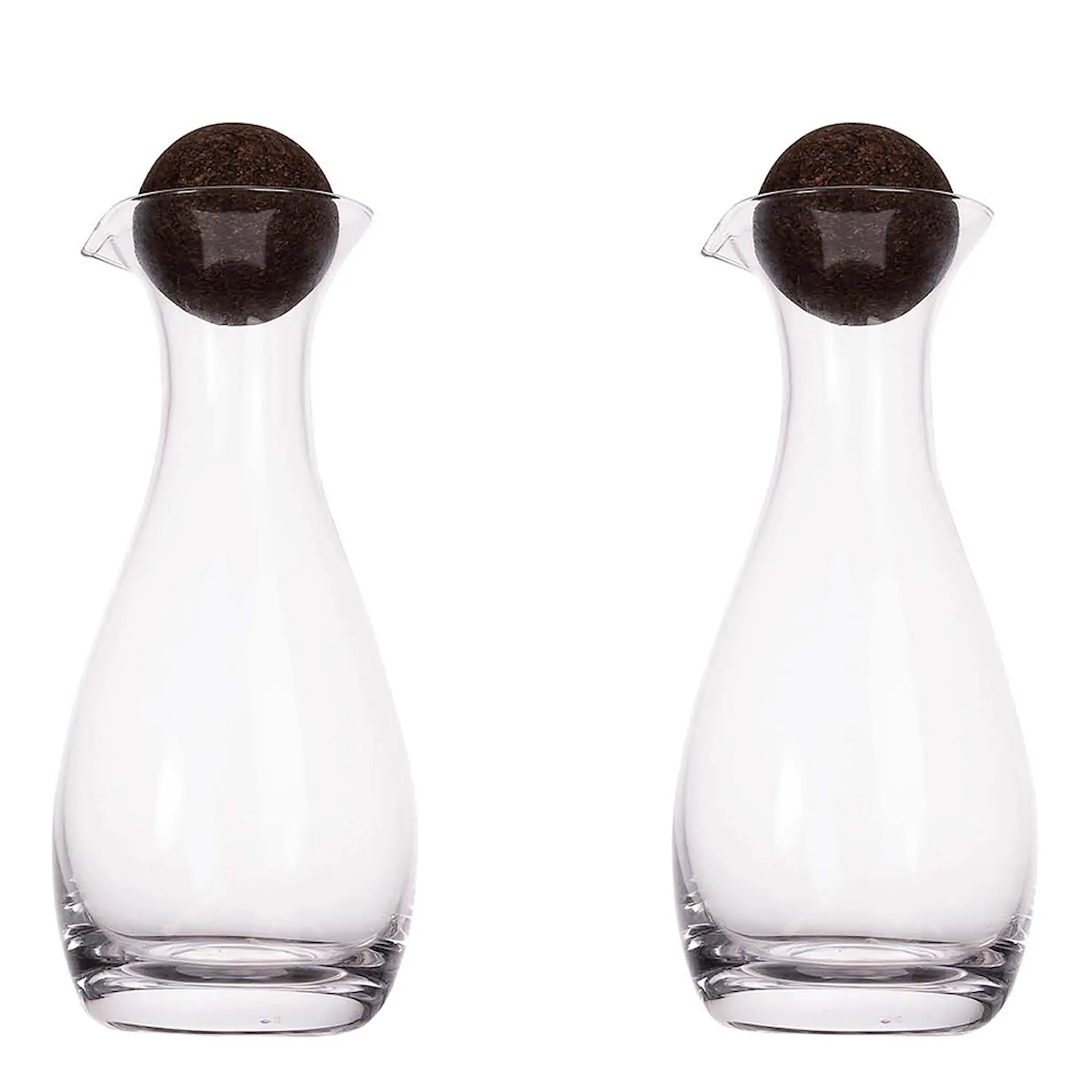 Sagaform Nature Karaffer 35 cl 2-pack Klar/Brun
