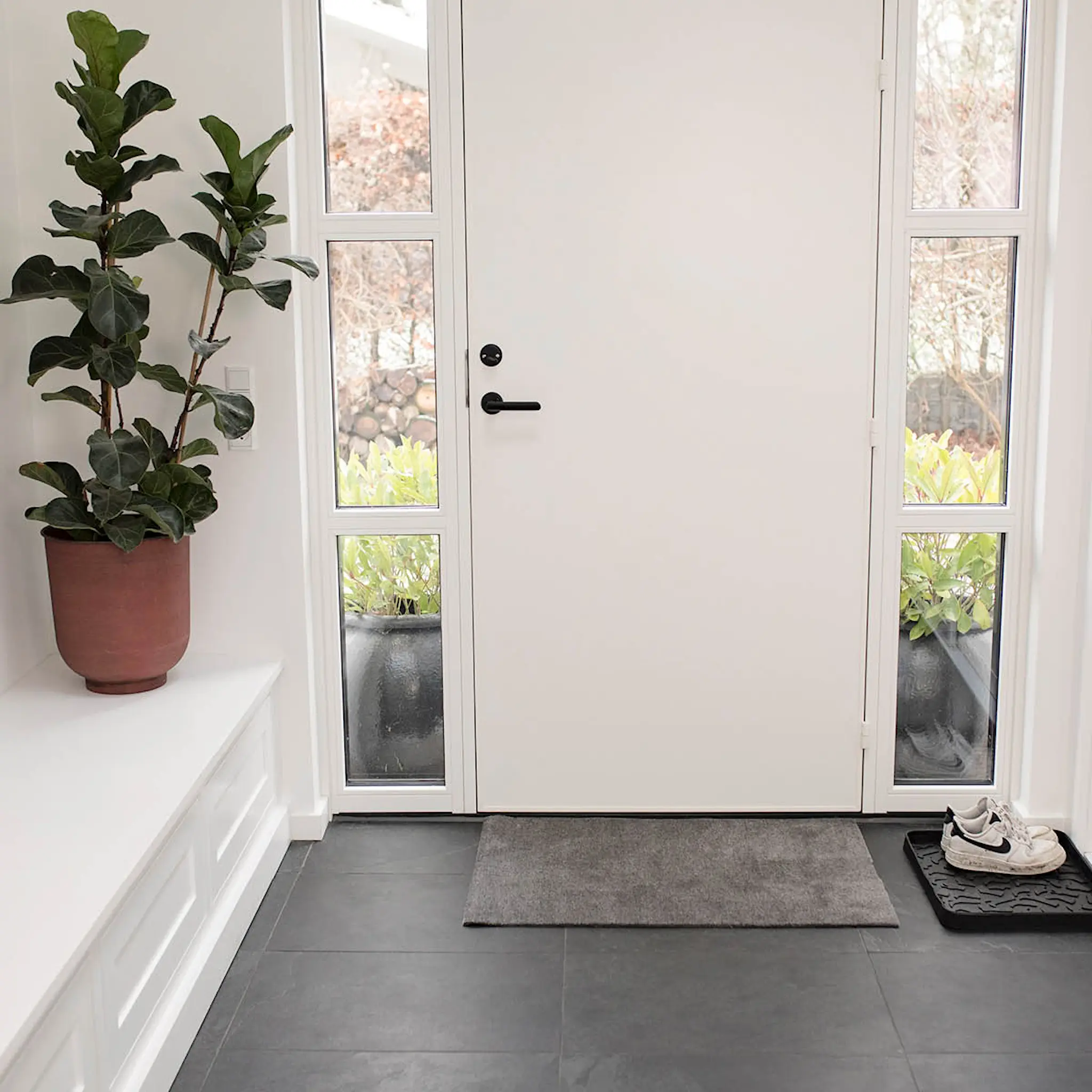 Tica Copenhagen Unicolor golvmatta 90x60 cm stålgrå