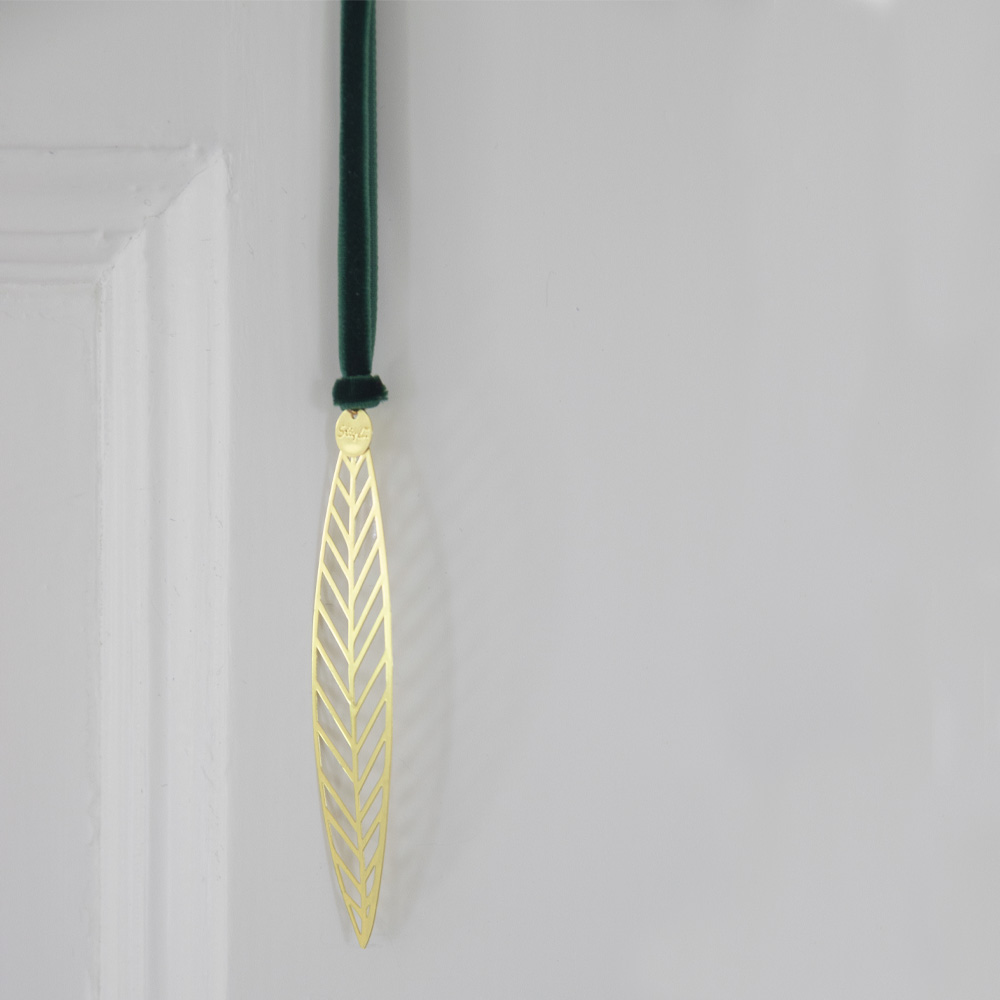 Pluto Deko Salix mønster 1,9x9x0,5 cm messing