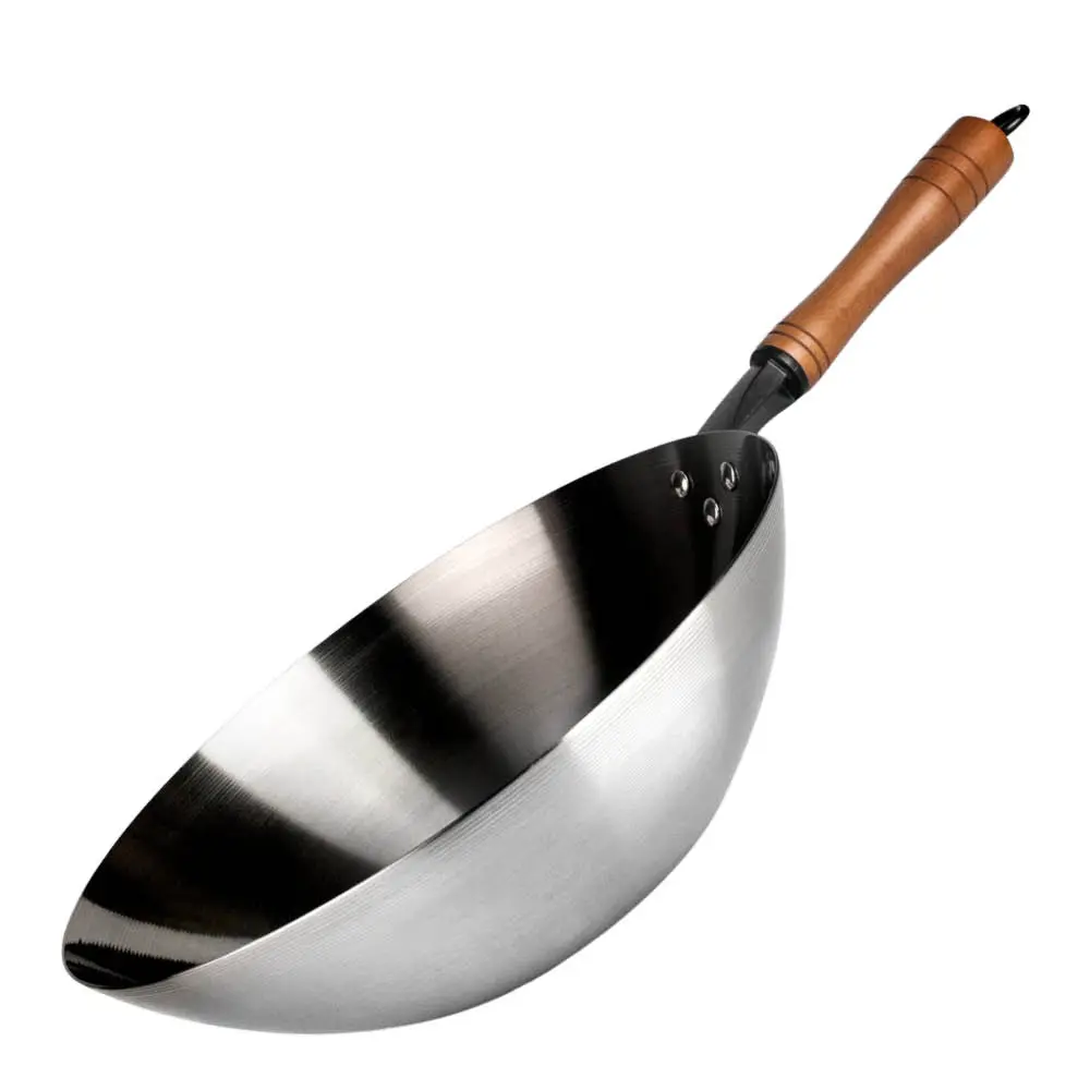 Wokkipannu 32 cm Hiiliteräs