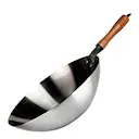 Wokpanna 32 cm kolstål